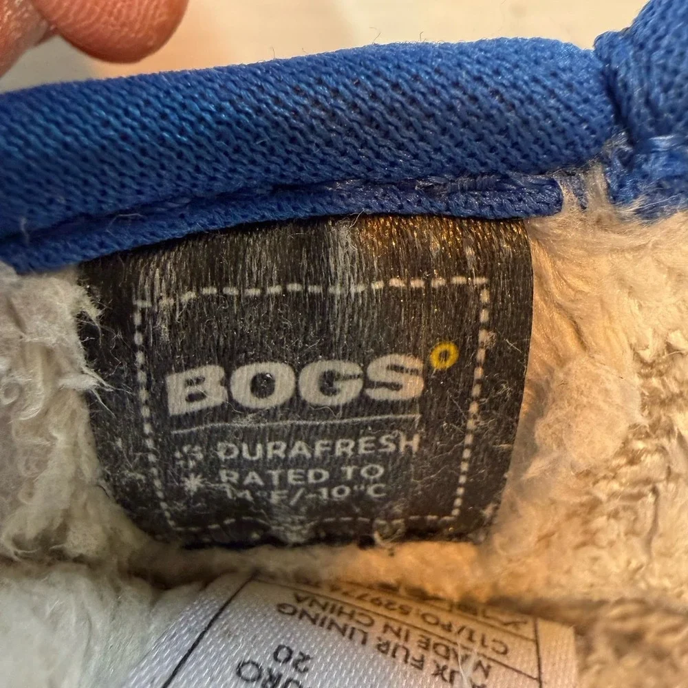 Bogs baby bogs boots blue grey‎ infant size 4